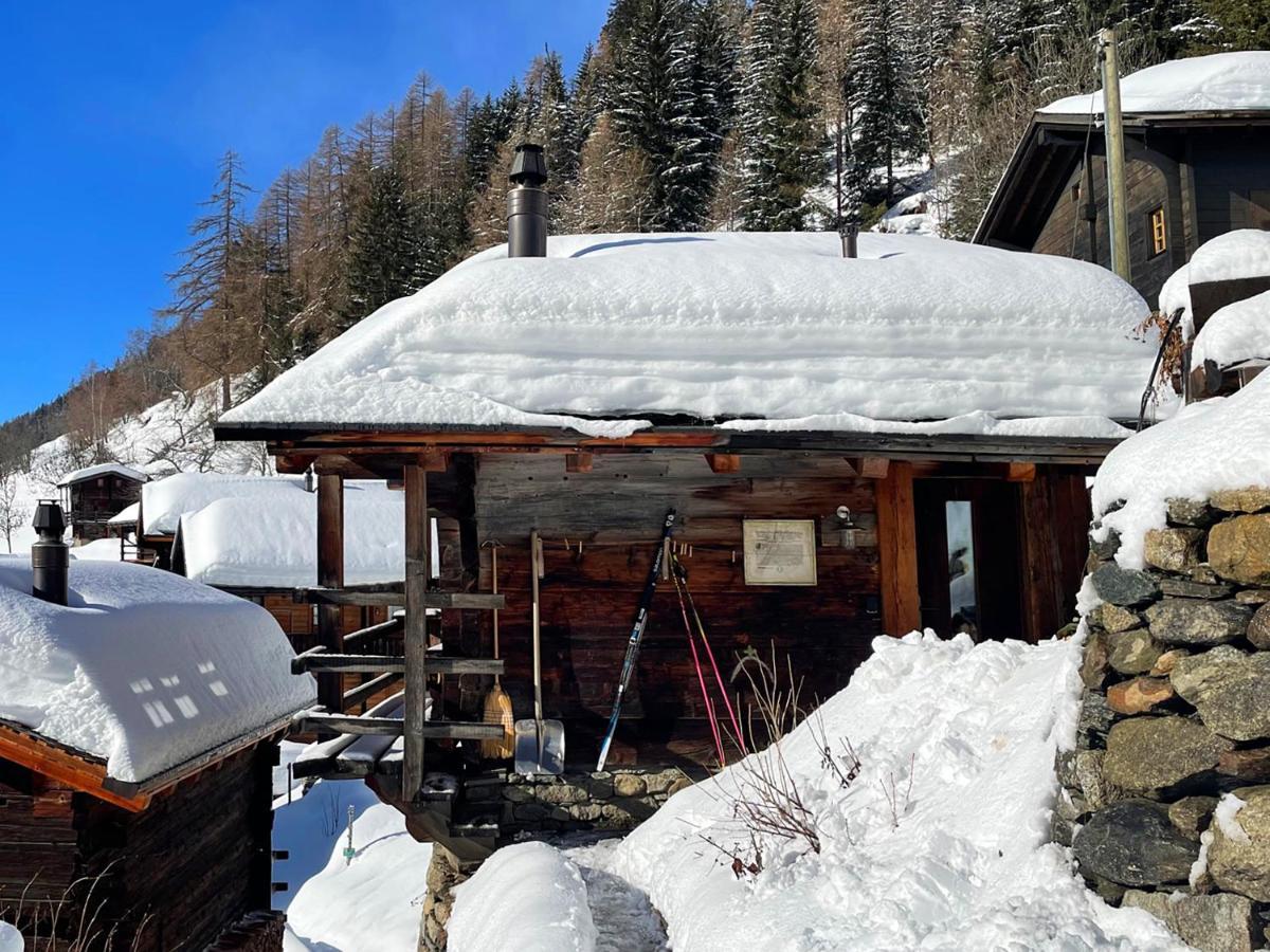 Denkmalgeschuetzter Spycher Total Renoviert Goms Bagian luar foto