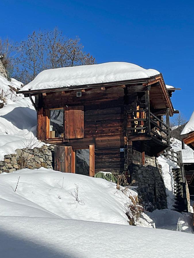 Denkmalgeschuetzter Spycher Total Renoviert Goms Bagian luar foto